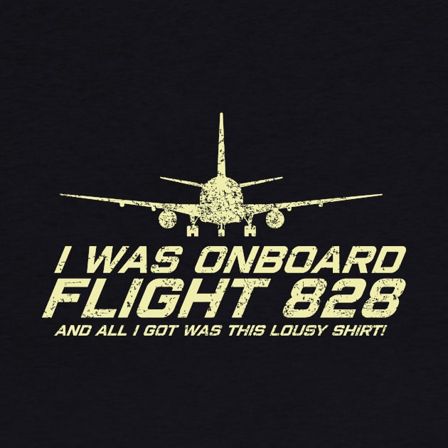 FLIGHT 828 by KARMADESIGNER T-SHIRT SHOP